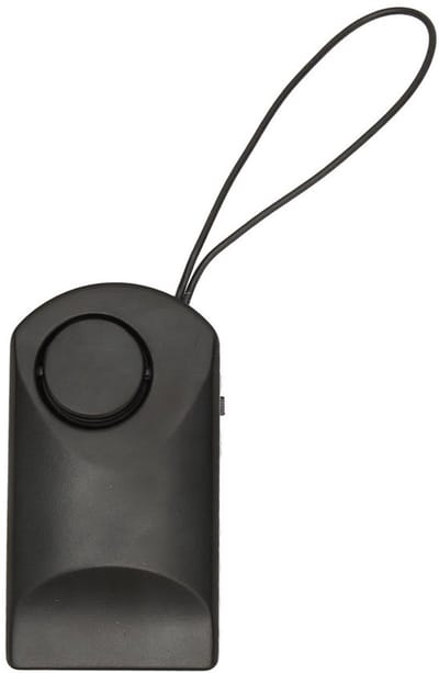 Deurklink Alarm - Draagbaar Beveiligingsalarm - Extra Veiligheid - 120dB Luid Geluid - 14 x 8 x 3 cm - Zilver