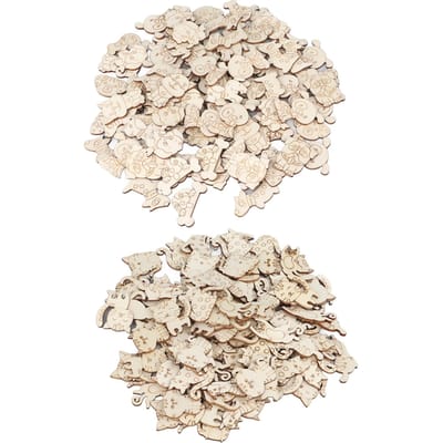 200 stuks Onvoltooide Houten Dierenchips DIY Innovatieve Lege Houten Kat Hond Ornamenten voor Thuis