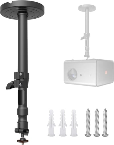 Projector Houder - Projector Ophangbeugel - Thuisbioscoop Installatie - 360 Graden Draaibaar - Tot 68 cm - Zwart
