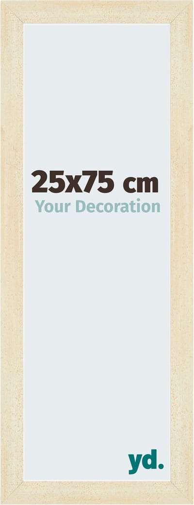 Your Decoration - Fotolijst 25x75 cm - MDF - Zand Geveegd - Mura