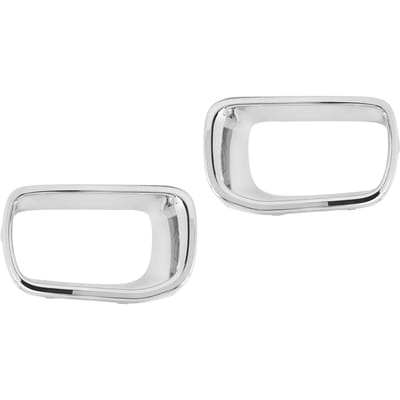 2pcs Chrome Prise d'Air Pare-Chocs Avant Cache Garniture Évent de Frein 51117337811 Remplacement Pour S F55 F56 F57 2014 2021 white