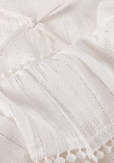 Ai&Ko Brecht Lurex Co 503 G Meisjes - Jurk - Wit - Maat 152