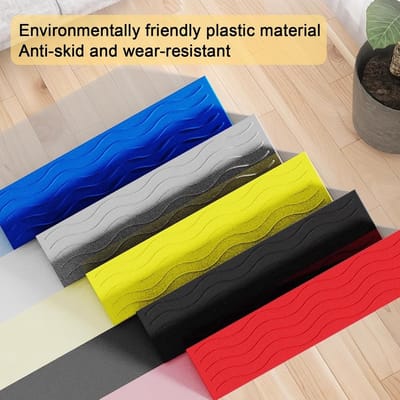 Drempelhelling Kunststof - Oprijplank Rolstoel - Verhoogde Toegang - Antislip Textuur - 100x8x2.5cm - Rood