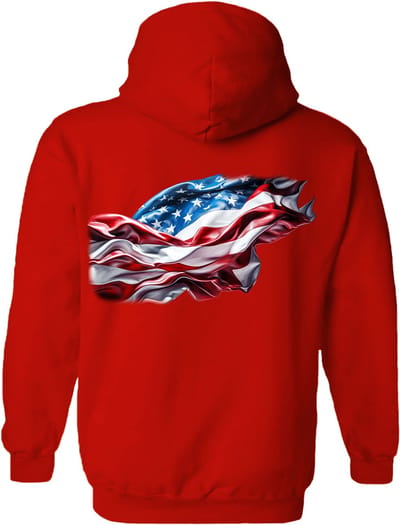 American Flag The Coloured House Hoodie L