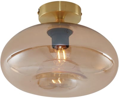 QAZQA busa - Art Deco Plafondlamp - 1 lichts - Ø 28 cm - Goud/messing - Woonkamer | Slaapkamer | Keuken
