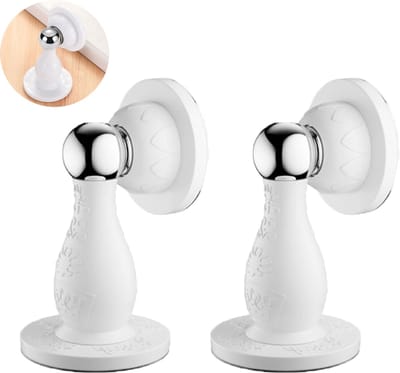 2 stuks - Magnetische deurstopper - Heavy Duty Deurstopper extra sterk - Deuropenhouder Magnetisch - Deur- en muurbeschermer - Siliconen deurstopper - Deurstopper - Houdt de deur open - Buiten en Binnen - Voor de onderkant van de deur