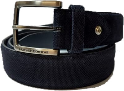 Floris van Bommel Riem 75204/85 Blauw 3.5 Breed