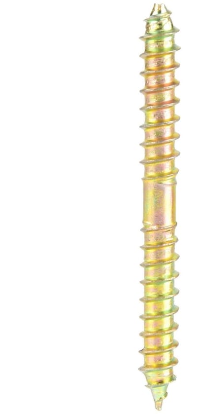 Dailygoody - Dubbelzijdige meubelschroef - 10st zelftappende schroeven - Geschikt voor houtverbindingen - 6x60mm - Handig voor DIY-projecten - Hoogwaa