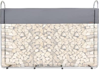 Houten Stapelrek Buiten Gepoedercoat Metaal Ventilerend