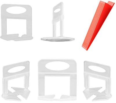Tegel Nivelleersysteem met 500 Tegel Spacer Clips en 100 Herbruikbare Wedges voor Vloer Nivellering