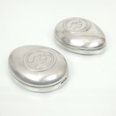 Paire de couvercle alu de boite à outils pour mobylette Motoconfort 50 AU76 Neuf