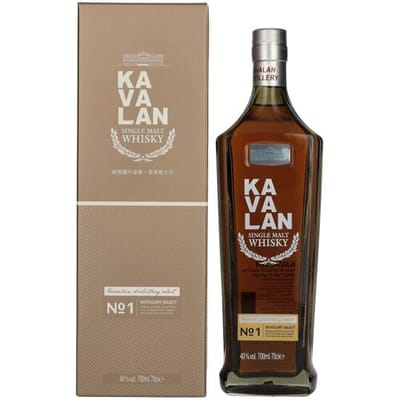 Kavalan Whisky Kavalan DISTILLERY SELECT Single Malt Whisky No. 1 40% Vol. 0,7l in geschenkverpakking