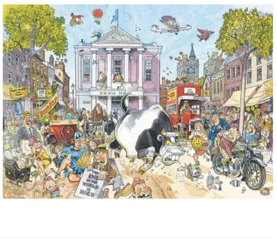 Jumbo Wasgij Market Mayhem Puzzel - 950 stukjes - 64 x 49 cm