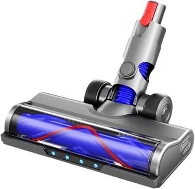 Vervangend onderdeel Geschikt voor Dyson V10 Slim V12 Slim stofzuigers, geschikt voor harde vloeren en laagpolige tapijten, met LED-koplamp, V-vormig borstelontwerp en rubberen wielen