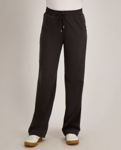 Je m'appelle Travelstof Dames Broek Straight fit Met stretch - Bruin - Maat XS