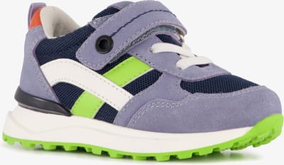 TwoDay leren jongens sneakers blauw groen - Maat 20