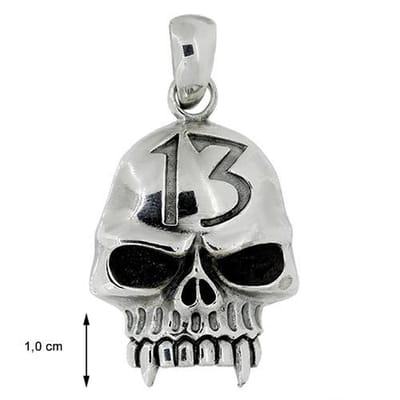 Blinx Jewels Zilveren Hanger Doodskop 13