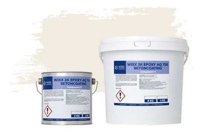 Wixx 2K Epoxy AQ 750 Betoncoating - 5kg - RAL 9010 | Zuiver Wit