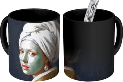 Magische Mok - Foto op Warmte Mokken - Koffiemok - Iconisch - Modern - Kleurrijk - Magic Mok - Beker - 350 ML - Theemok