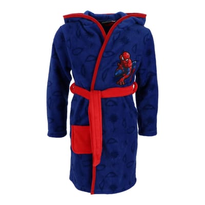Spiderman Badjas - Maat 98/104 - Polyester - Blauw - Badjas kind