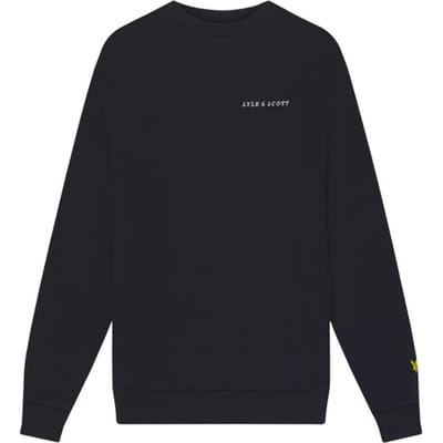 Lyle & Scott winter sweater jongens - Navy blauw - Script