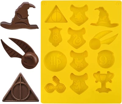 Drie-dimensionale cartoon karakter badge chocoladevorm, siliconen ijsblokjes tray en koekjesvorm voor het bakken van snoep en lekkernijen
