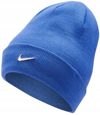 Nike Beanie - Muts - Unisex - One Size - Blauw - Metal Swoosh