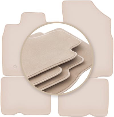 PREMIUM beige matten voor: Dacia Duster I 4WD SUV 2010-2018