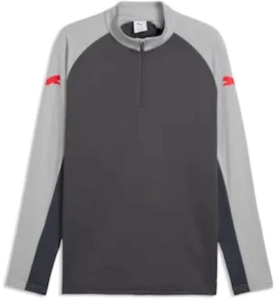 PUMA - individualliga 1/4 zip top - Voetbal sweater heren - Grijs