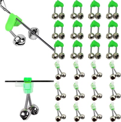 24 Stuks Vissen Bellen Clips, Geluidssignaal Voor Hengel, Plastic Bellen Alarm Voor Vissers