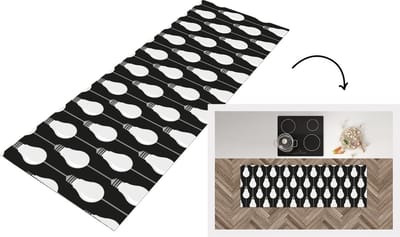 Keukenloper - Loper keuken - Gloeilampen - Licht - Patronen - 150x50 cm - Keukenloper vinyl