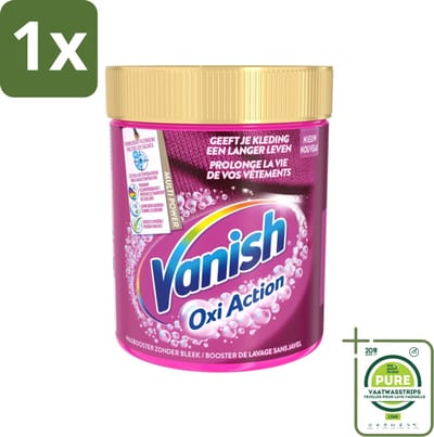 1 x Vanish Oxi Action - Vlekkenverwijderaar - Wasbooster - Zonder Bleek - Gekleurde Was - 550 Gram - Vlekkenverwijderaar - Wasbooster - Gekleurde Was - Wasmiddel - Vlekken Verwijderen