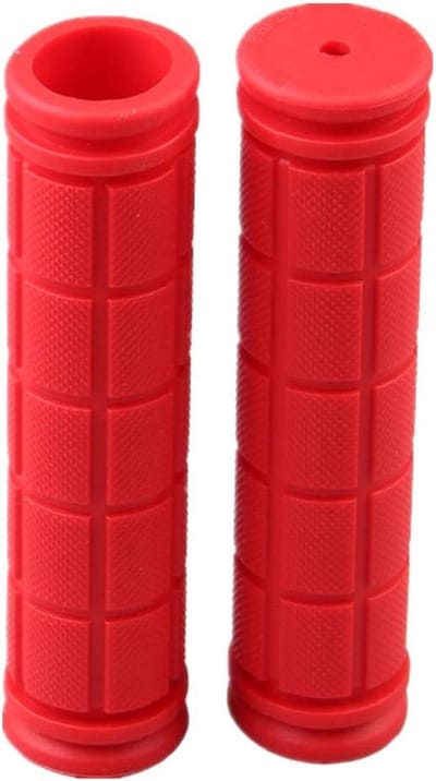 Jumada's Universele Fietshandvatten 20 tot 22mm.- Universeel - Professioneel - Extra Grip - Handig te monteren - Anti-slip - Stevig - Rubber Rood - Perfect voor Mountainbike & Fietsen!