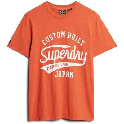 Superdry - Copper Label T-shirt met tekst - Heren - T-shirts