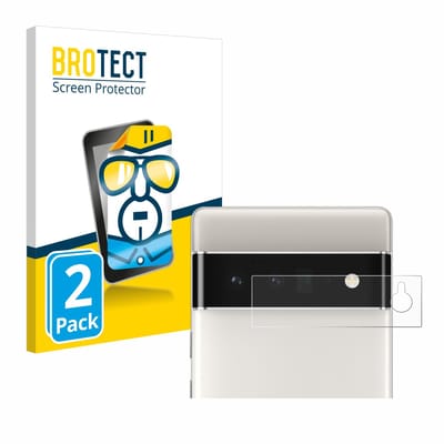 BROTECT - Screenprotector voor Google Pixel 6 Pro (ALLEEN Camera Lens) - Folie Beschermfolie transparant 2 Stuks