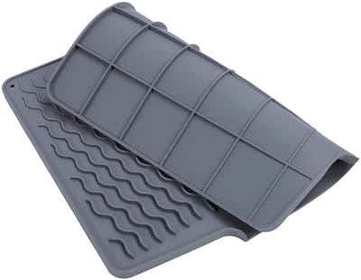 Dailygoods- Schoteldroogmat Hittebestendig - Siliconen Vaatdroogmat - Opvouwbaar - Antislip - Multifunctioneel - 39,6 x 32,7 cm
