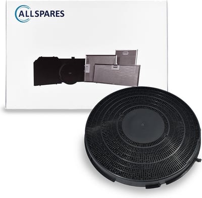AllSpares Koolstoffilter voor afzuigkappen geschikt voor AEG-Electrolux 9029793743 en Whirlpool-WPRO 484000008789 - Type 26 - FAC269- Type 26 - FAC269 (Ø280mm)