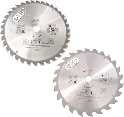 TCT 24 & 36 tands Cirkelzaagblad Ø 315 x 3 x Ø 30mm Carbide tanden incl 4 verloopringen (32&33)