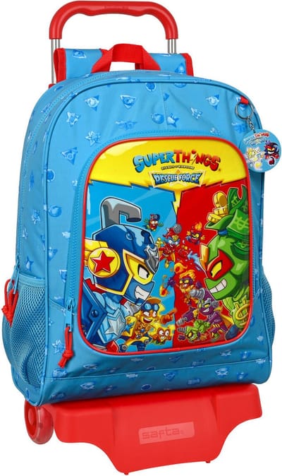 Schoolrugzak met Wielen SuperThings Rescue force 32 x 42 x 14 cm Blauw