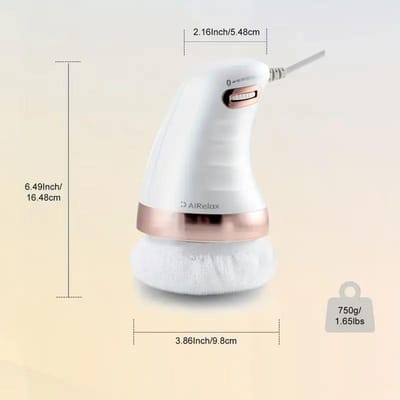 Multifunctionele Stoffen Hoes Vet Wegduw Machine, Vet Afstotende Machine, Handheld Lichaamsvormende Massager, Nek Taille Schouder Massager wit