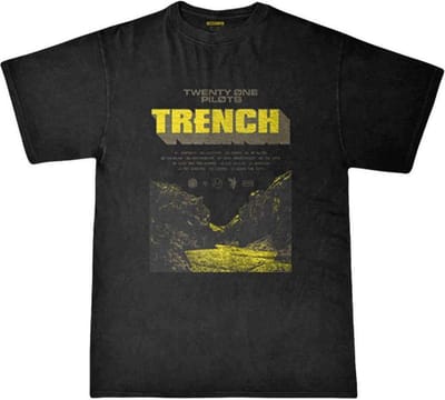 Twenty One Pilots Heren Tshirt -S- Trench Cliff Zwart