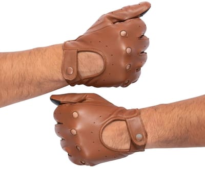 Leren Handschoenen Driver - Motor & Autohandschoenen - 100% Lamsleder - Nappa - Exclusieve Autohandschoenen - Dames en Heren - Race Handschoenen - Maat S