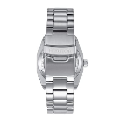 Heritor Automatic Elliott horloge met roestvrijstalen band - Zilver/Wit/Zilver