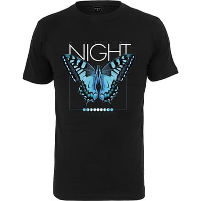 Mister Tee - 3 Butterflies Heren T-shirt - S - Zwart