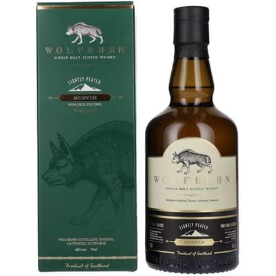 Wolfburn Whisky Wolfburn MORVEN Lightly Peated Single Malt 46% Vol. 0,7l in geschenkverpakking