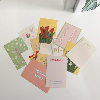 Muurdecoratie Kaart Tulp Bloem Geometrisch Kleurblok Slaapzaal Koreaanse Stijl Foto Props