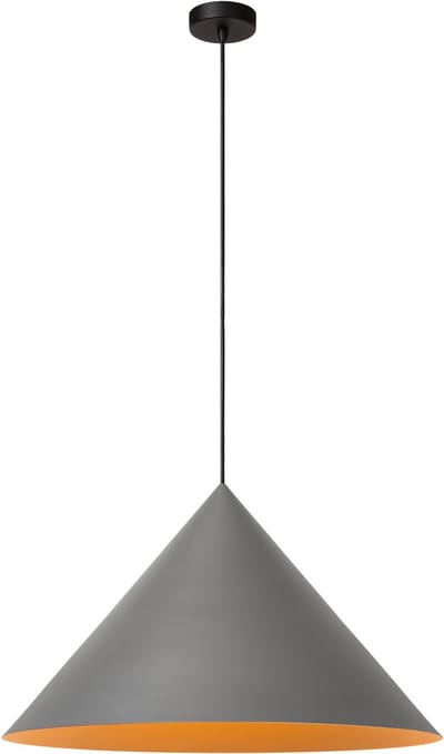 Lucide SPITZE - Hanglamp - Ø 60 cm - 1xE27 - Grijs | Vibes