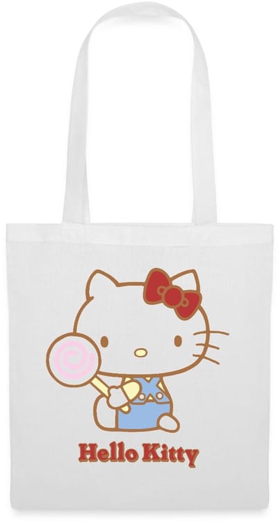Hello Kitty Met Een Lollipop Tas Van Stof Schoudertas