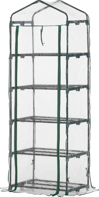 Broeikas - Foliekas - Kweekkas - Tuinkas - Kweektent - Kas - Groen - 69 x 49 x 193 cm