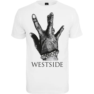 Urban Classics - Westside Connection 2.0 Heren T-shirt - L - Wit
